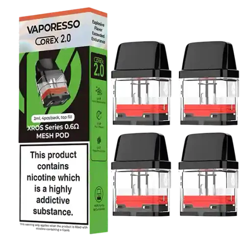Картриджи VAPORESSO XROS Series (0.6 om,2 мл) Mesh 4 Шт/Упаковка