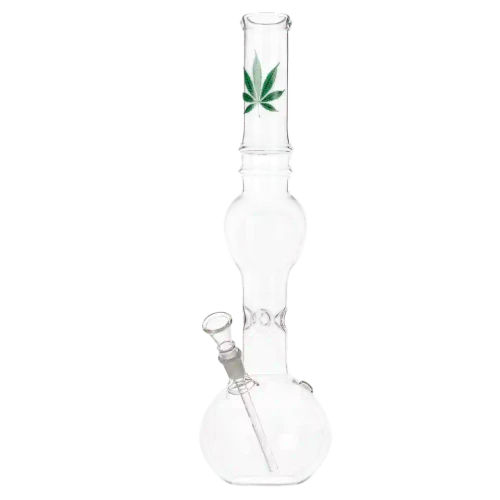 Green Line Glass Bong