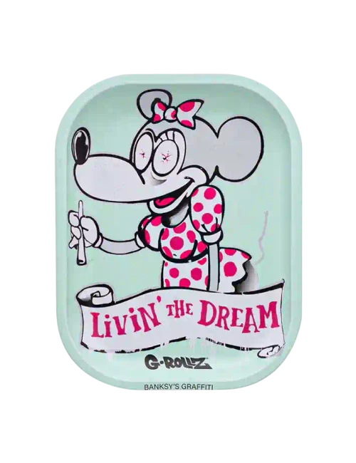 G-Rollz | Banksy’s Graffiti ‘Livin’ the Dream’ Small Tray 14 x 18cm