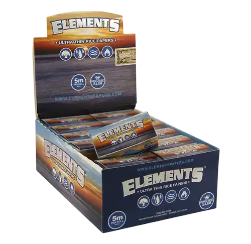 Бумага для самокруток Бумага ELEMENTS SLIM ROLLS 5m