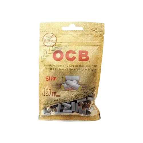 Фильтры для сигарет Фильтры OCB SLIM 15mm, Ø 6mm 120шт + 1 OCB ORANGE BOOKLET