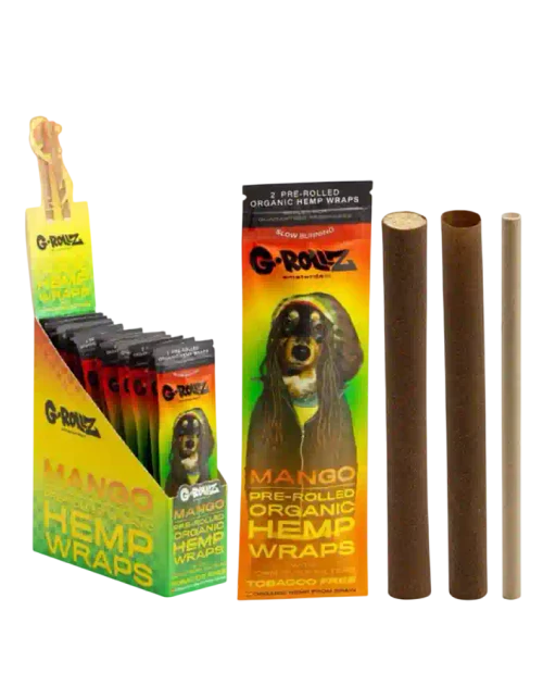 2x Mango Flavoured Pre-Rolled Hemp Wraps – Reggae