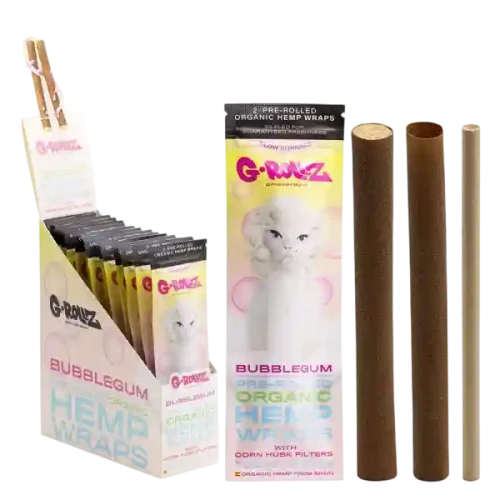 2x Bubblegum Flavoured Pre-Rolled Hemp Wraps – Diamond